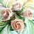 Everyday ARTPrints Bouquet SALE! - Decorative fabric roses arranged with green leaves on a leafy background.