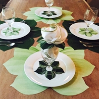 Handpainted Leaf Placemats