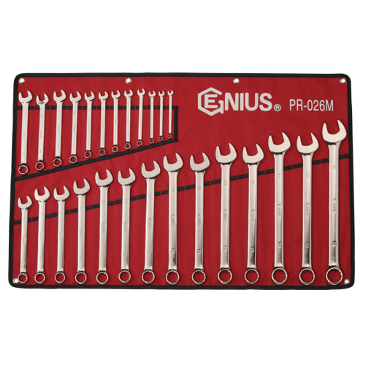 Genius Tools Metric Combination Wrench 26 Pc Set PR-026M - ML