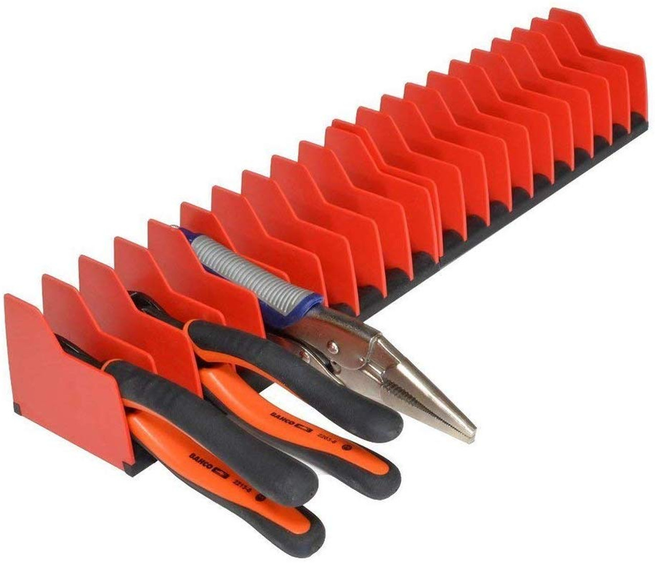 MLTOOLS Pliers Cutters Organizer Pro – Non-Slip Rubber Base – Fuel &  Solvent Resistant – Durable & Long-Lasting Tool Storage Box Rack – 10 Tools  Plier Organizer – Made in USA 