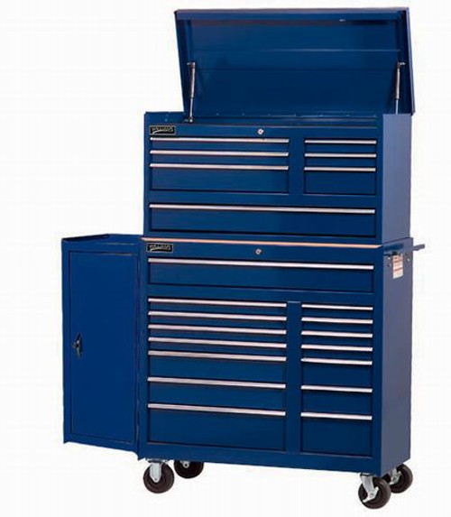Williams 1 Shelf 37" Commercial Side Cabinet Blue 50855BL ( Top Chest & Roll cabinet NOT included)