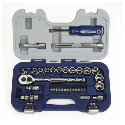 Williams Tools Metric 6 Point 3/8" Drive Basic Tool Set 35-Pcs 50613