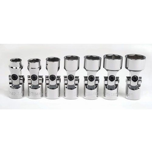 Williams Tools SAE 3/8" Drive Universal 6 Point Sockets Set 7-Pcs 31938