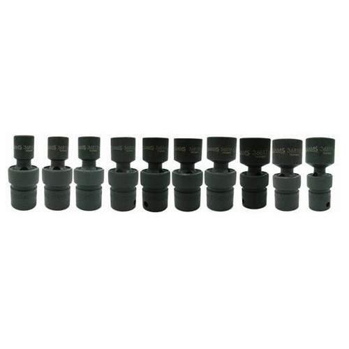 Williams Tools Metric 3/8" Drive Universal Impact 6 Point Sockets Set 10-Pcs 36910