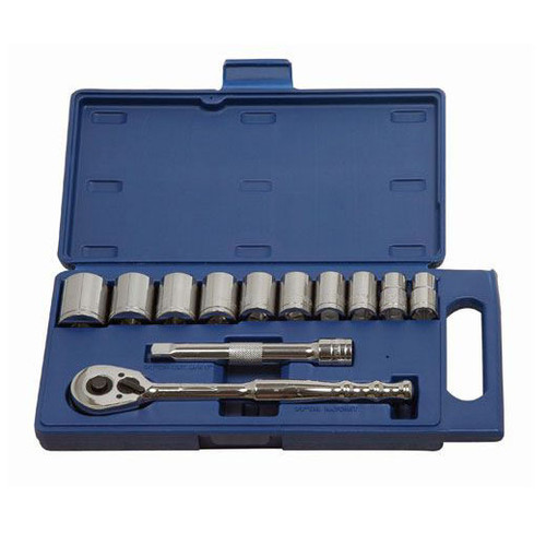 Williams Tools SAE 12 Point 1/2" Drive Socket and Drive Tool Set 12-Pcs 50667