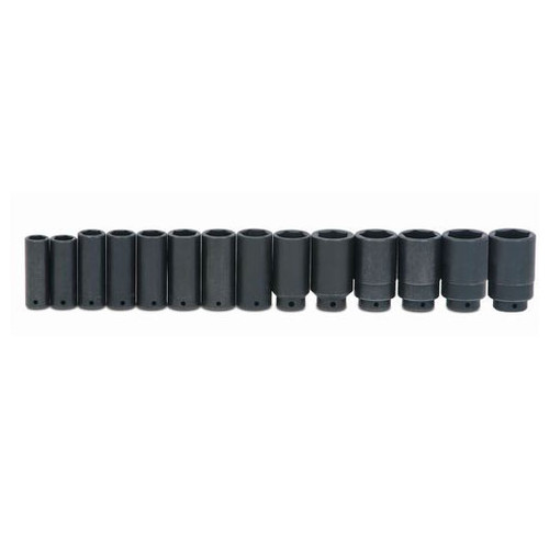 Williams Tools USA SAE 1/2" Drive Deep Impact 6 Point Sockets Set 14-Pcs WS-14-14RC