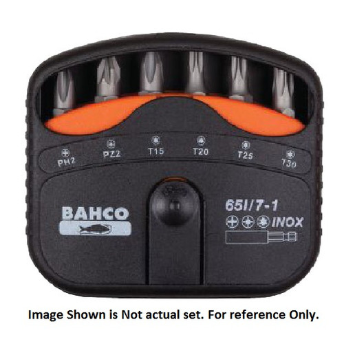 Bahco Tools Tin Bits Set 7-Pcs 62TIN/7-1