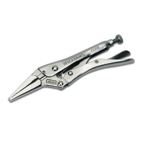 Williams Tools Long Nose Locking Plier w/ Wire Cutter 2 Sizes Available (6" and 9")