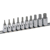 Genius Tools SAE 3/8" Drive Hex Socket Set 10 Pc BS-310HS