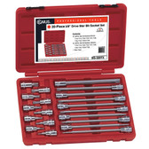 Genius Tools 3/8" Drive Long Star Bit Socket Set 20 Pc BS-320TX