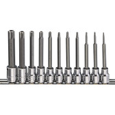 Genius Tools 3/8" Drive Pentacle Bit Socket Set 11 Pc BS-311PL