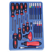 Genius Tools Hex Screwdriver & Ratcheting Screwdriver Set 25 Pc MS-025R