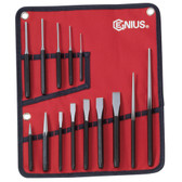 Genius Tools Metric Punch & Chisel 14 Pcs Set PC-514M