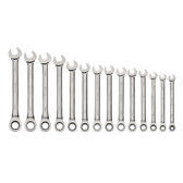 Williams Tools Metric Combination Ratcheting Wrenches 14 Pcs Set MWS-1124NRC