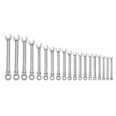 Williams Tools Metric Combination Ratcheting Wrenches 19 Pcs Set MWS-1125NRC