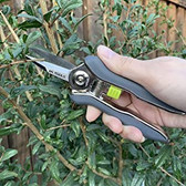 MLTOOLS Straight Blade Bypass Pruning Shears Compact Heavy Duty & Ultra Sharp for Gardening – 6.7 Inch Stainless-Steel Garden Shears – Ergonomic Trimming Shears – P4012