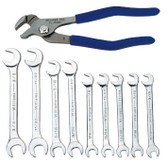 Williams Mini Open End Wrench & Plier Set 10-Pcs WS-1113C