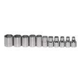 Williams Tools USA 1/4" Drive Shallow 6 Point SAE Sockets Set 11-Pcs WSM-11HRC