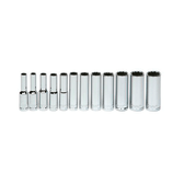 Williams Tools 1/4" Drive Deep 12 Point Metric Sockets Set 12-Pcs 30941