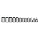 Williams Tools USA Metric 3/8" Drive Shallow 6 Point Socket Set 12-Pcs MSB-12HRC