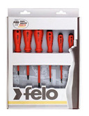 Felo Germany Tools 6 pc Slotted & Phillips Insulated Screwdriver Set 07157 50176