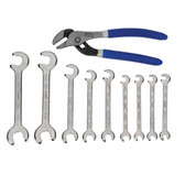 Williams Tools USA Metric Miniature 15å¡ x 80å¡ Double Head Open End Wrenches Set 10-Pcs MWS-1110