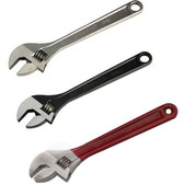 Williams Tools Chrome / Black / Comfort Grip Adjustable Wrenches 20 Sizes Available