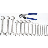 Williams Tools USA Metric Miniature 15å¡ x 80å¡ Double Head Open End Wrenches Set 15-Pcs MWS-1115