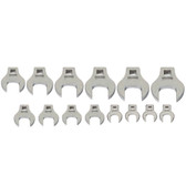 Williams Tools SAE 1/2" Drive Open End Crowfoot Wrench Set 14-Pcs 10841