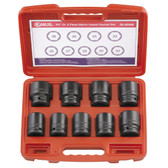 Genius Tools Metric 3/4" Drive Impact 6 Point Socket 9 Pc Set IS-609M