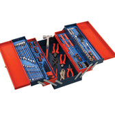 Genius Tools Metric Mechanics Tool 142 Pc Set with 5 Tier Portable MS-142TS