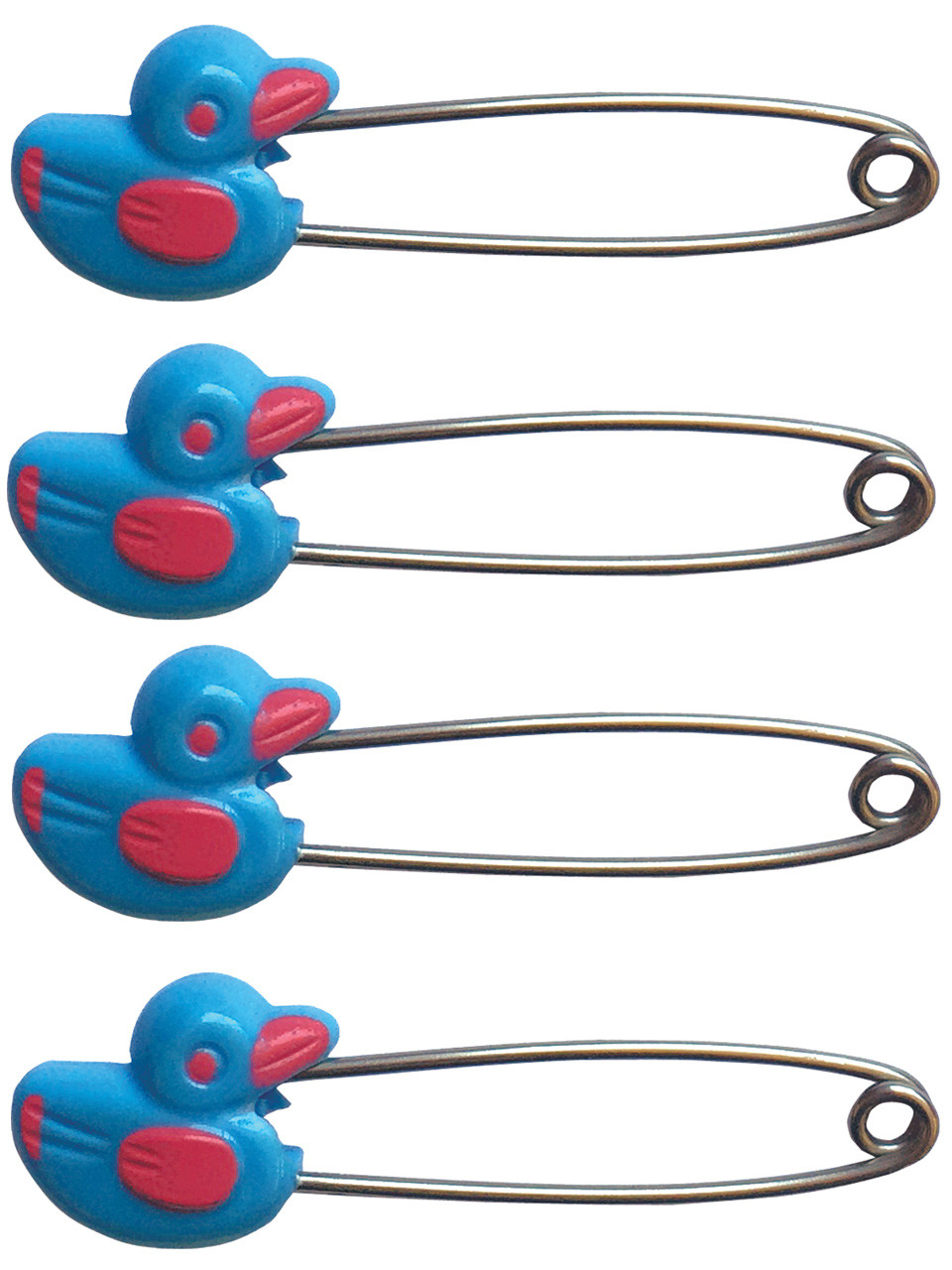80mm Duck Design Adult Nappy / Diaper Pin Locking Safety Head Pack of 4 ...