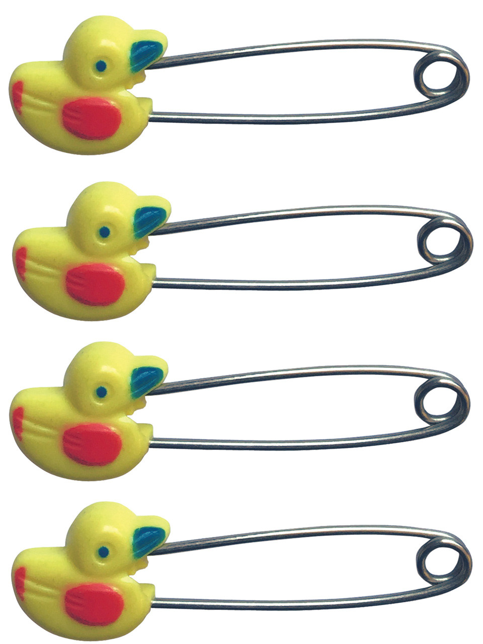80mm Duck Design Adult Nappy / Diaper Pin Locking Safety Head Pack of 4 ...