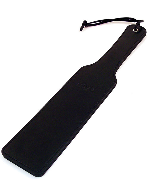 Rouge Wooden Shoe Shaped Spanking Paddle with Black Rubber Sole