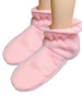 Cuddlz fleece adult baby padded ABDL booties Pink