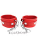 Red Rouge High Quality Leather Ankle Cuffs For Bondage BDSM Restraints ABDL