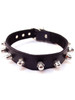 Black Rouge Leather Nuts and Bolts Style Studded Bondage Slave Collar BDSM