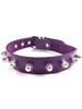 Purple Rouge Leather Nuts and Bolts Style Studded Bondage Slave Collar BDSM