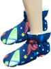 Cuddlz Navy Space Pattern fleece adult baby padded booties fetish matching abdl booties and mittens