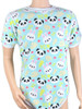 Cuddlz Mint Panda And Bunny Pattern fleece onesie for adults ABDL clothing adult baby diaper lovers 