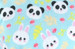 Cuddlz Fleece Adult Baby ABDL Extra Large Size Changing Mat Mint Panda Bunny Pattern