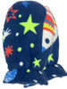 Navy Space Cuddlz Fleece Adult Baby Locking Mittens with Locking Wrist Straps ABDL