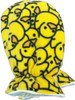 Yellow Duck Cuddlz Fleece Adult Baby Locking Mittens with Locking Wrist Straps ABDL