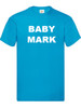 Blue Cuddlz Personalised Adult Baby TShirt Choose your words on this comfy fuit of the loom t shirt