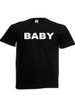 Black Cuddlz Personalised Adult Baby TShirt Choose your words on this comfy fuit of the loom t shirt