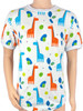 Cuddlz Stretch Giraffe Pattern Short Adult Onesie