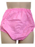 pink plastic pull up pants for adults