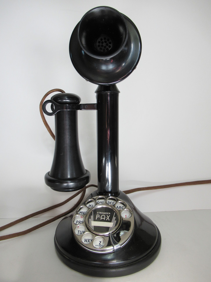 candlestick rotary telephone