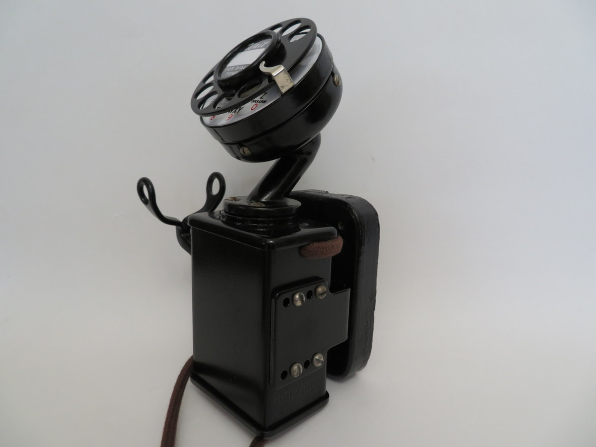 Western Electric 201 Space saver wall telephone set from the 1920s