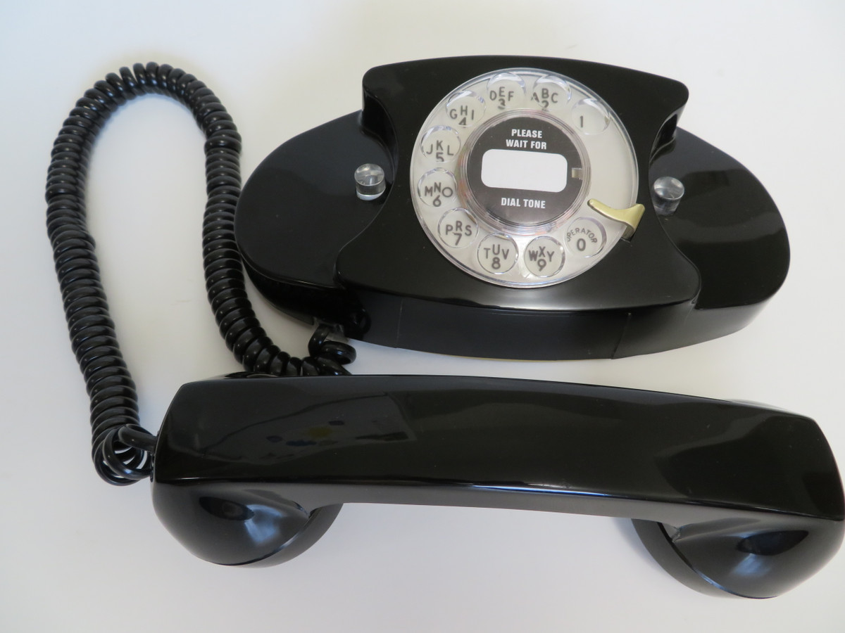 Western Electric rotary dial Princess phone in Black